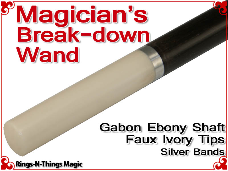 Magicians Break-Down Wand | Ebony & Ivory